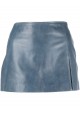 PANELLED LEATHER MINI SKIRT