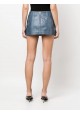 PANELLED LEATHER MINI SKIRT