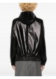 RACING HOODED LEATHER JACKET