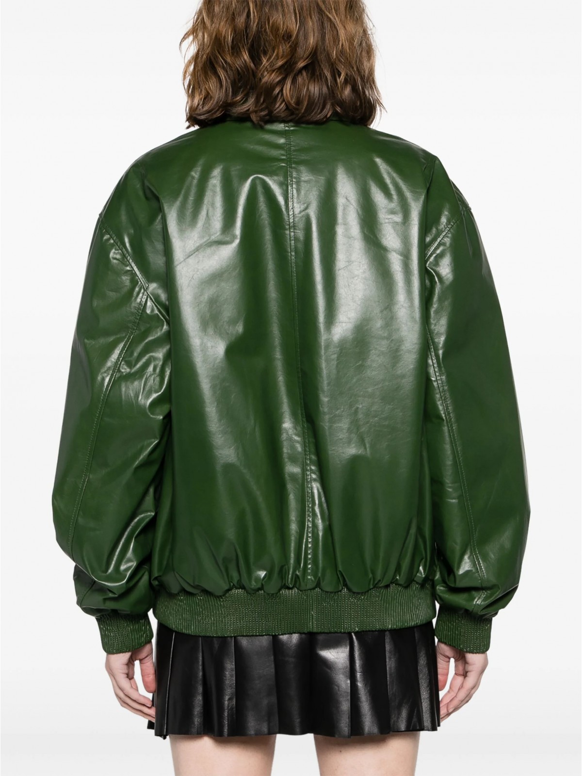 LEATHER BOMBER JACKET