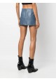 LOW-RISE LEATHER MINI SKIRT