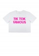 TIK-TOK CROP  T SHIRT