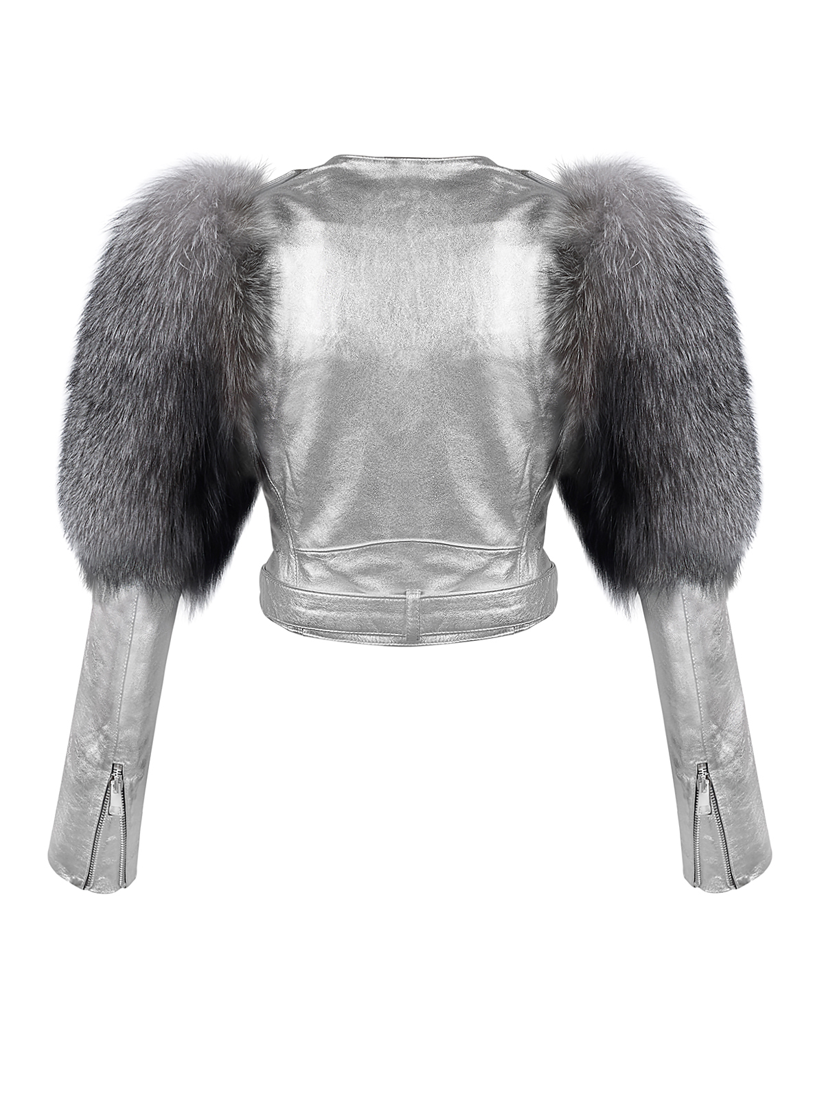 FOX FUR BIKER JACKET