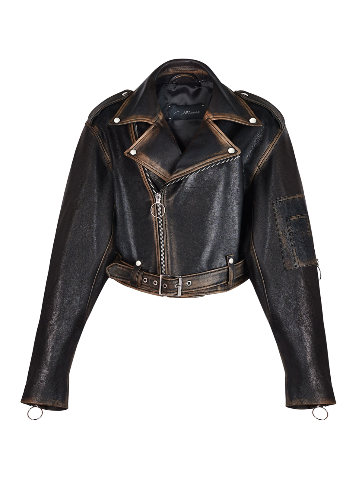 CROPPED OVERSIZED BOMBER